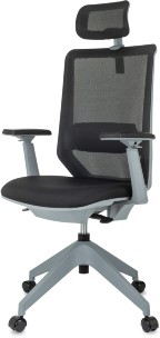 Кресло руководителя Бюрократ MC-G611NL-H черный Elastic-102 с подголов. крестов.4-луч. пластик пластик серый